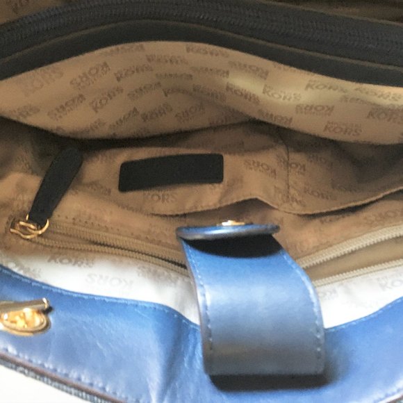 Michael Kors Susannah large tote dark denim chain - Picture 8 of 13